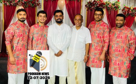 പൂക്കോം പഴയ പുരയിൽ ദാറുൽ മുബാറക്കിൽ ഷഫീഉള്ള, പുന്നോൽ ലോറൽ ഗാർഡൻ ഓഡിറ്റോറിയത്തിൽ വച്ച് വിവാഹിതനായി